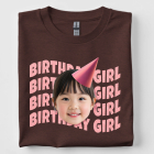 Birthday Girl Custom Photo Party Hat