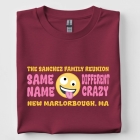 Family Funny Emoji Same Name Different Crazy