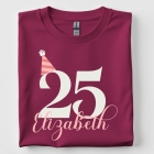 Minimalist Pink Party Hat Birthday