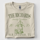 Vintage Family Name Christmas Green