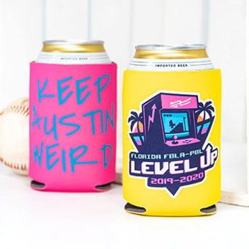 Custom Fluorescent Can Coolers
