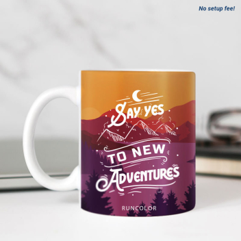 Custom Full Color Printing 11oz White Mugs