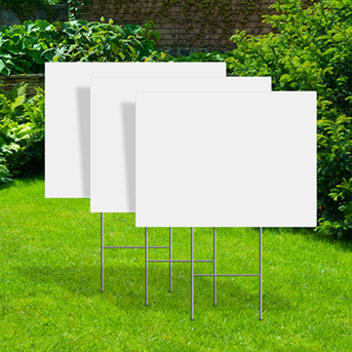 Blank Yard Signs
