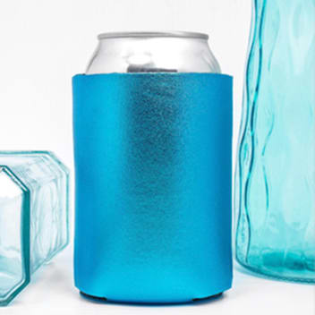 Blank Metallic Can Coolers