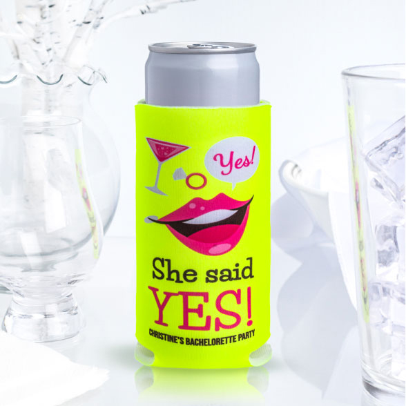 Custom Fluorescent Neon Collapsible SLIM Can Coolers