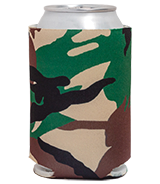 Blank Colored Camo Foam Collapsible Coolies