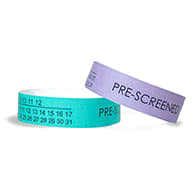 Medical Pre-Screened Calendar Tyvek Wristbands