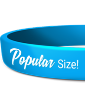 Custom 1/2 Inch Silicone Wristbands