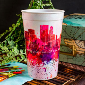 Custom 22oz Full Color Stadium Cups