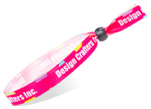 Custom Fluorescent Neon Full Color Cloth Wristbands