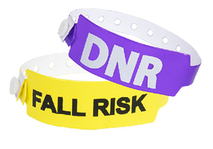 Custom Medical Alert Wide Vinyl Wristbands