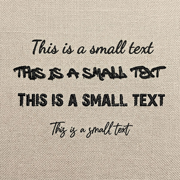 Text Too Small for Embroidery