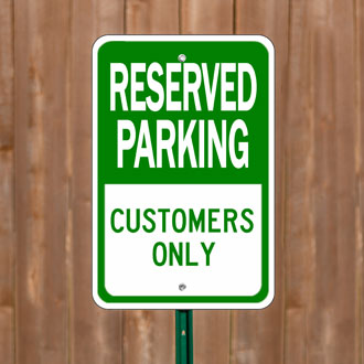 Custom Reserved Parking Signs