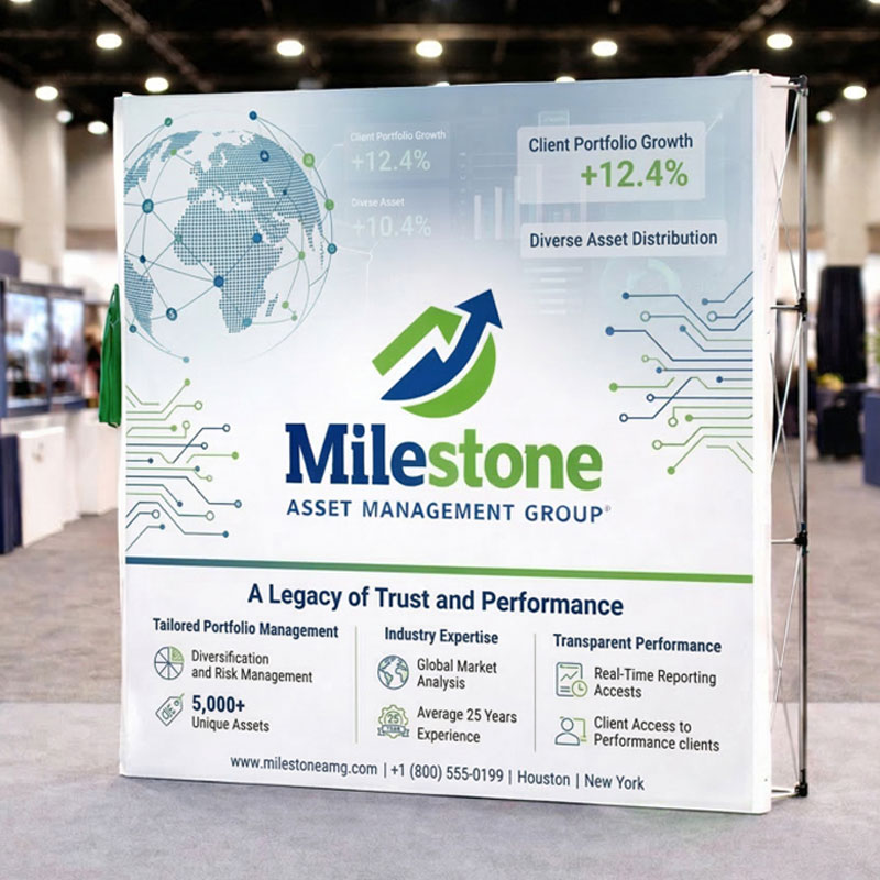 Custom Pop Up Exhibit Display Stand