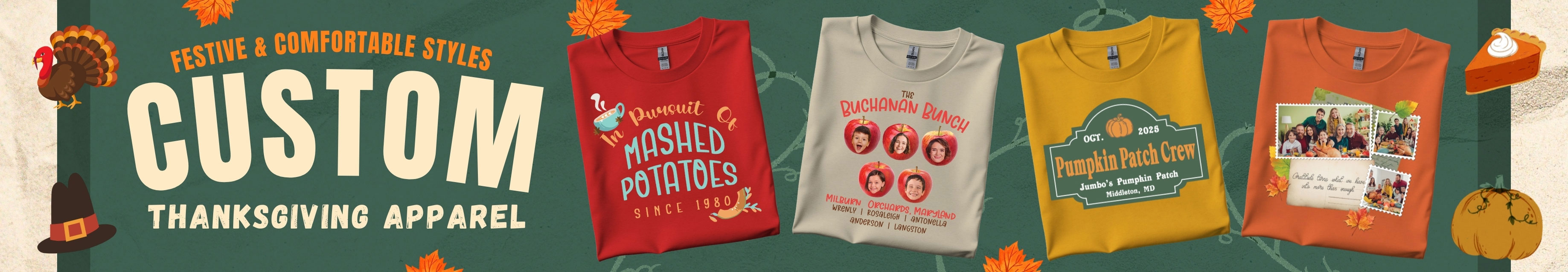 Custom Thanksgiving Shirts & Apparel