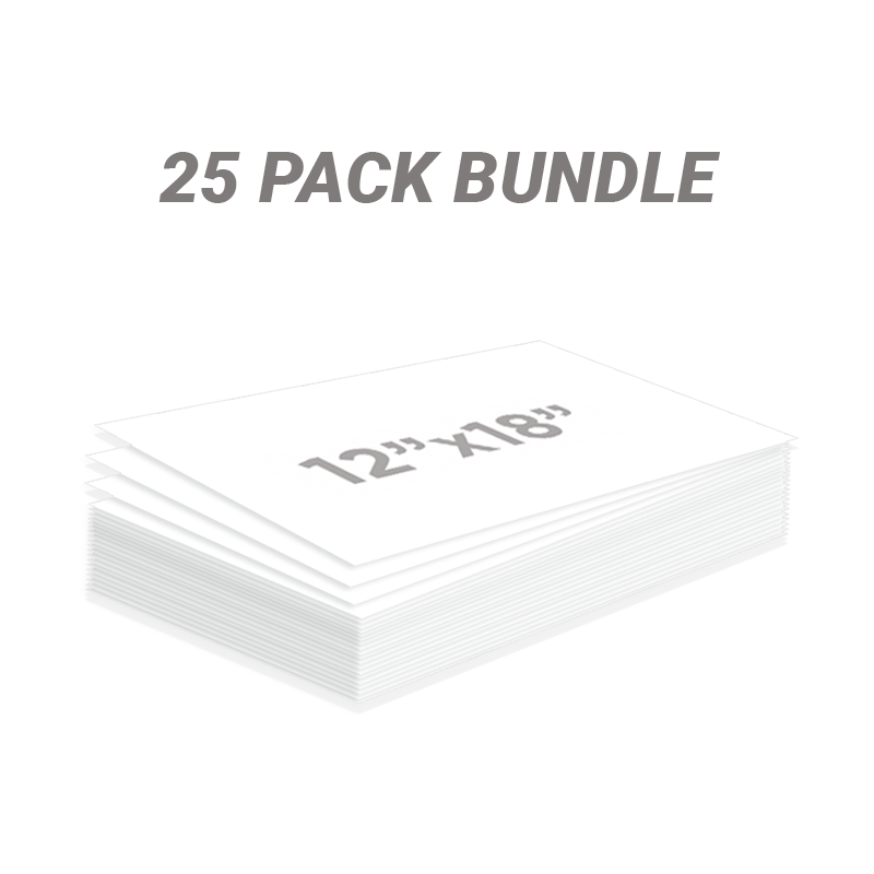 Wholesale Blank 12&quot; X 18&quot; Yard Signs - Case of 25pcs