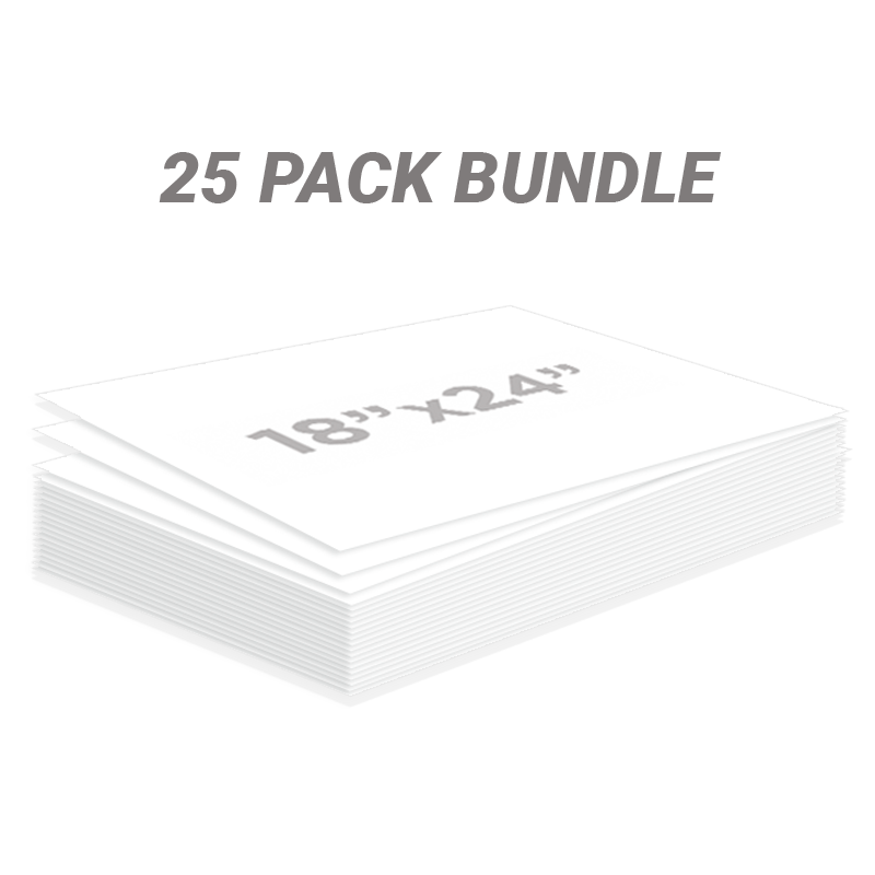 Wholesale Blank 18" X 24" Yard Signs - Case of 25pcs