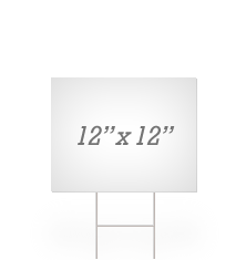 Blank 12" X 12" Yard Signs