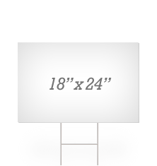 Blank 18" x 24" Yard Signs