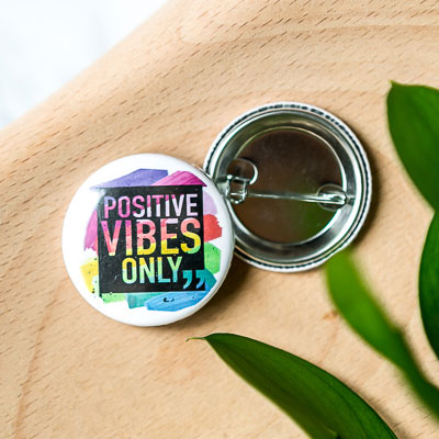 Custom Round Pin Buttons