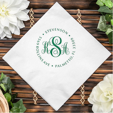 Custom Airlaid Linen-Like Beverage Diagonal Napkins