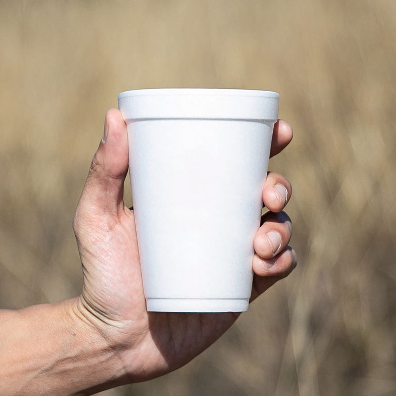 Blank 12 Oz. Foam Cups