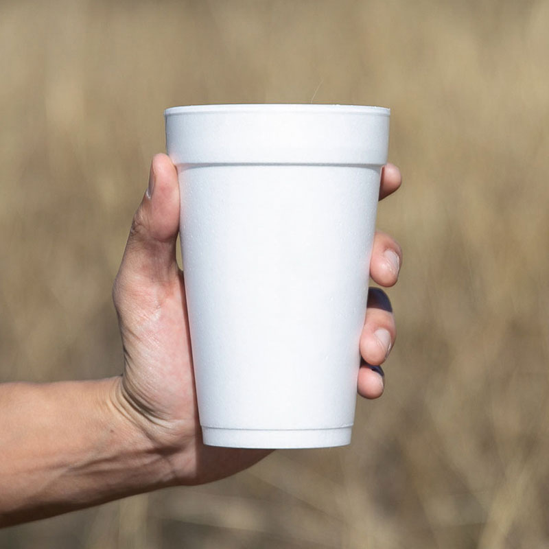 Blank 16 Oz. Foam Cups