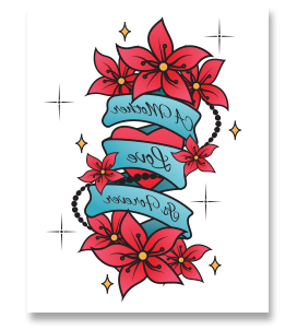 1.5" x 2.5" Temporary Tattoos