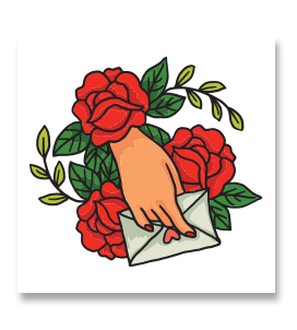 2" x 2" Temporary Tattoos