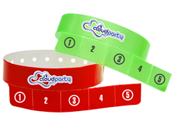 Custom 5 Tab Vinyl Wristbands