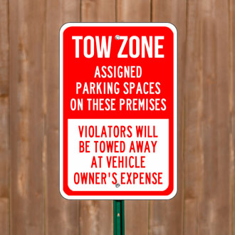 Custom Tow Away Signs