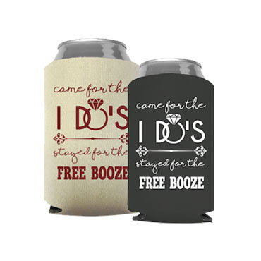 Custom Wedding Koozies - Custom Made Wedding Party Favor - Wedding Favor Personalized