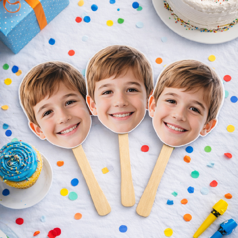 Big Head Cutouts on Stick