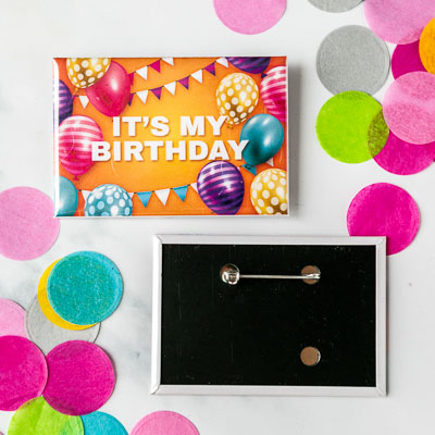 Custom Rectangle Pin Buttons