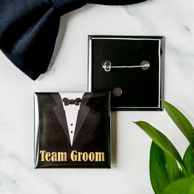 Custom Square Pin Buttons