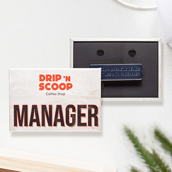 Custom Rectangle Wearable Magnet Buttons