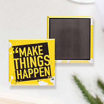Custom Square Magnet Buttons