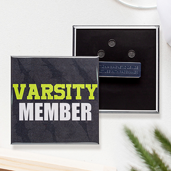 Custom Square Wearable Magnet Buttons