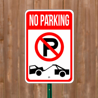 Custom No Parking Signs