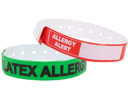 Custom Medical Alert Regular Vinyl Wristbands