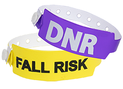 Custom Medical Alert Wide Vinyl Wristbands