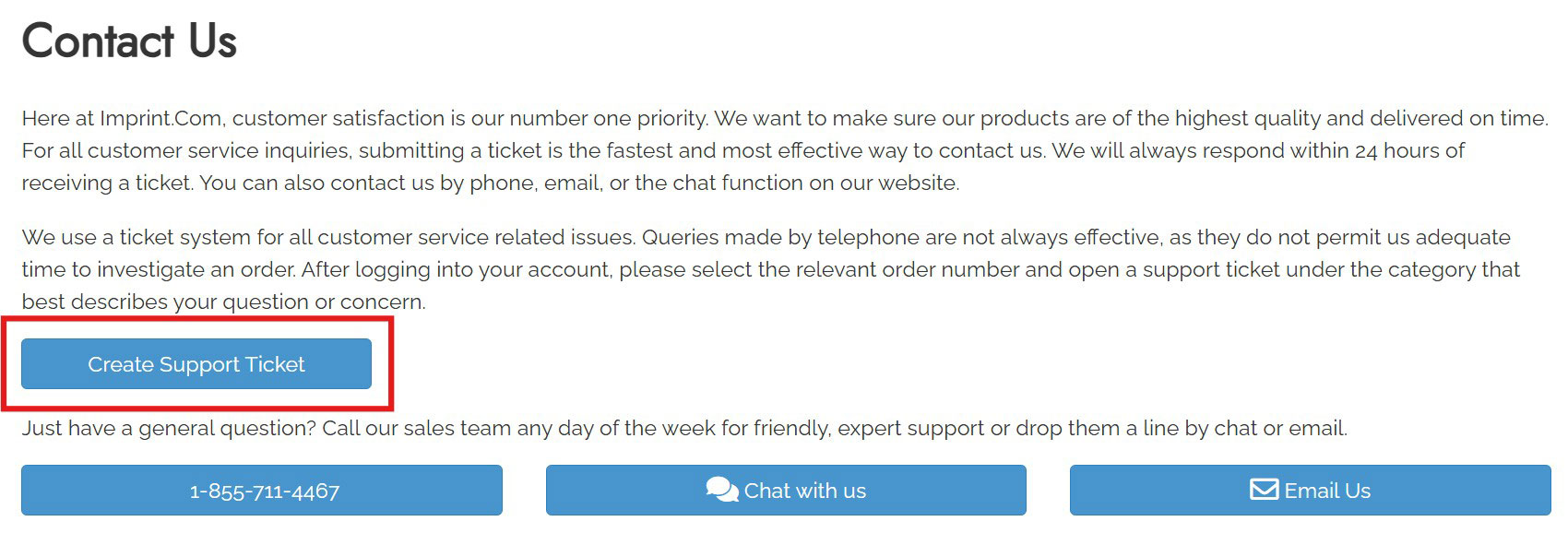 Submit a Support Ticket on Our Website