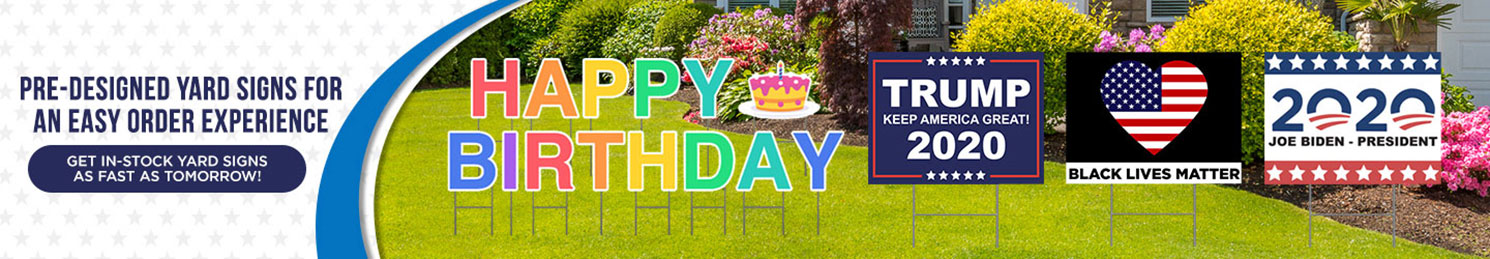 In Stock Yard Signs - In Stock Yard Letters