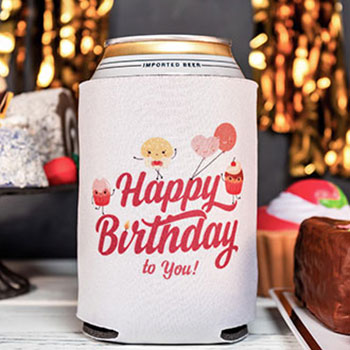 Custom Birthday Can Coolers