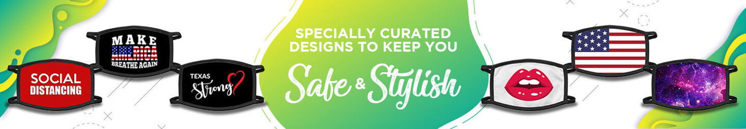 Customized Full Color Reusable Face Masks