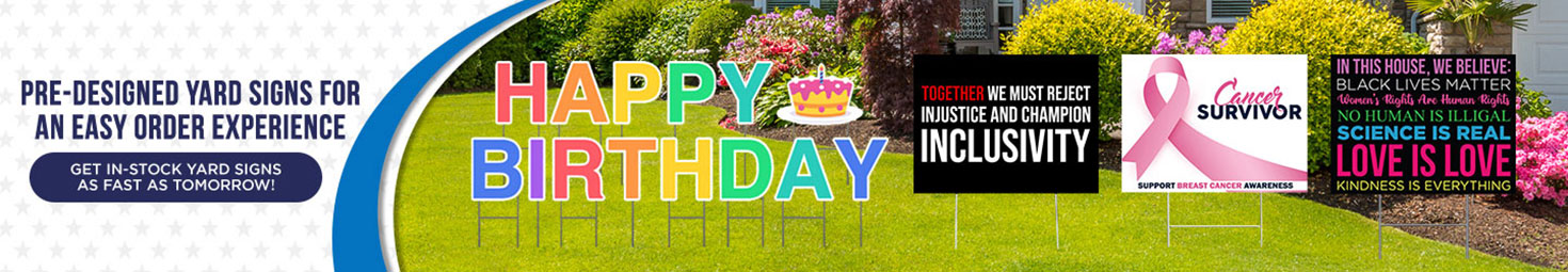 In Stock Yard Signs - In Stock Yard Letters