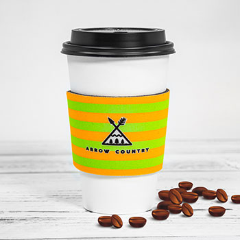 Custom Fluorescent Neon Foam Collapsible Coffee Wraps