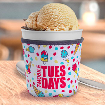 Custom Full Color Neoprene Ice Cream Pint Sleeves