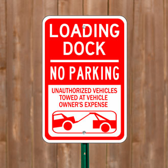 Custom Loading Zone Signs