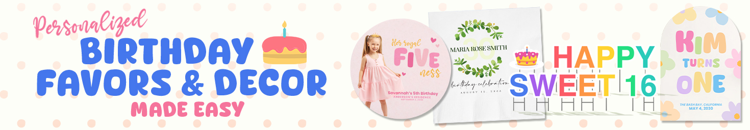 Personalized Birthday Party Supplies
